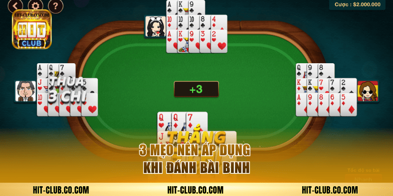 Mậu Binh HitClub - Toàn Bộ Luật Chơi Binh Xập Xám Cơ Bản 3 3 mẹo nên áp dụng khi đánh bài Binh